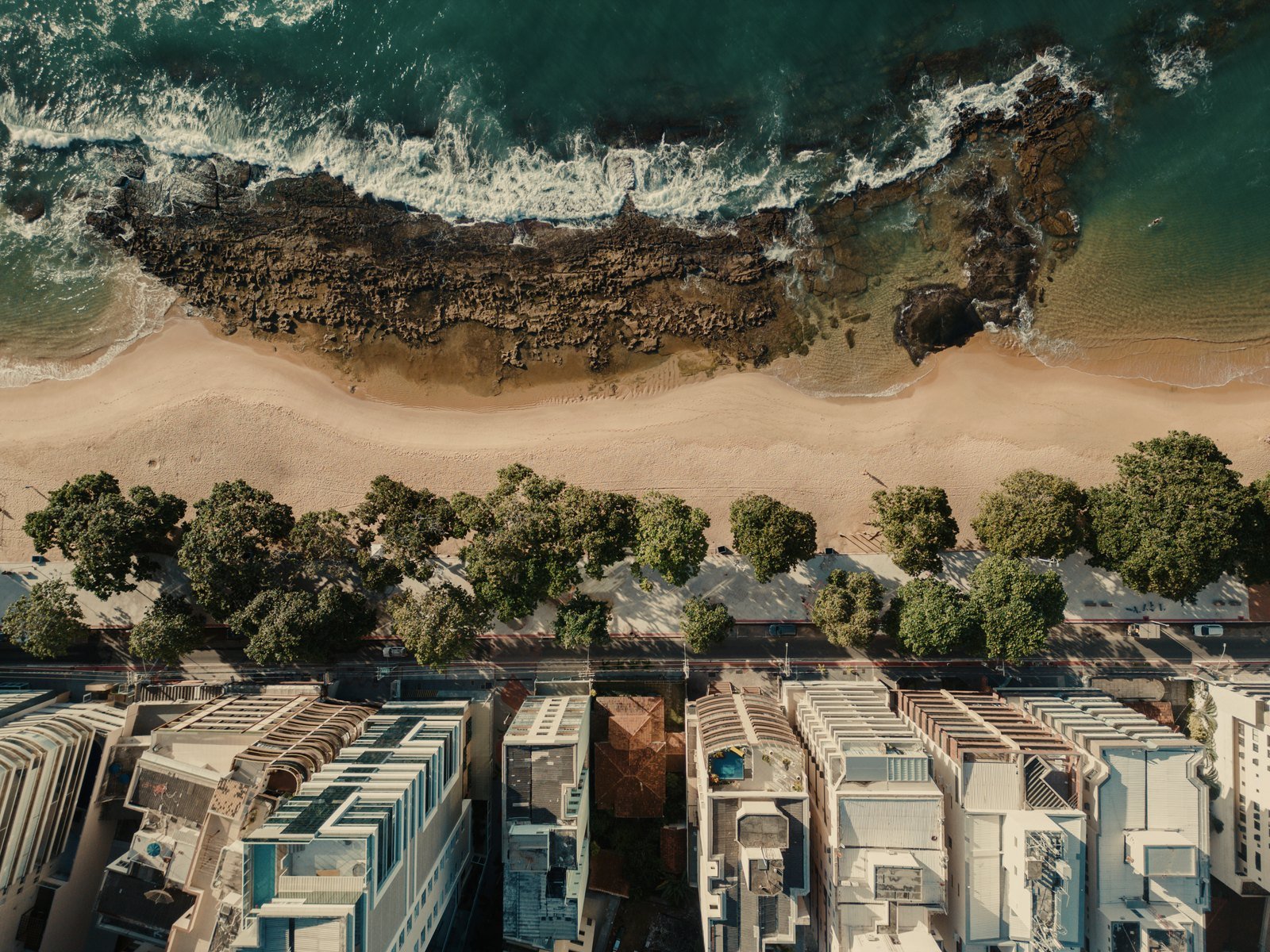Vista aérea da Praia das Castanheiras
